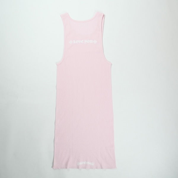CHROME HEARTS クロム・ハーツ LOVE YOU RIB TANKTOP PINK タンク