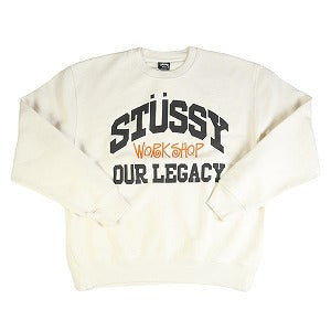 STUSSY ステューシー ×OUR LEGACY WORK SHOP 24SS COLLEGIATE CREW PIGMENT DYED NATURAL クルーネックスウェット ナチュラル Size 【L】 【新古品・未使用品】 20786056