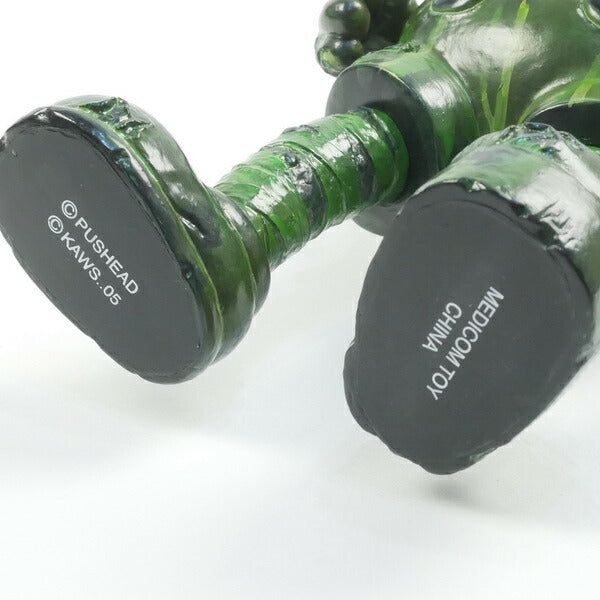KAWS カウズ ×MEDICOM TOY メディコム トイ COMPANION PUSHEAD VERSION パスヘッド OriginalFake限定 フィギュア 緑 Size【フリー】 【中古品-良い】【中古】