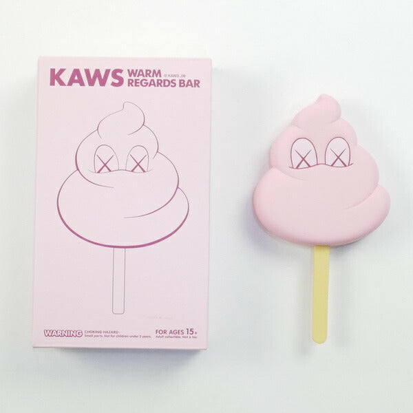 KAWS カウズ ×MEDICOM TOY WARM REGARDS BAR フィギュア ピンク Size【フリー】 【中古品-非常に良い】【中古】