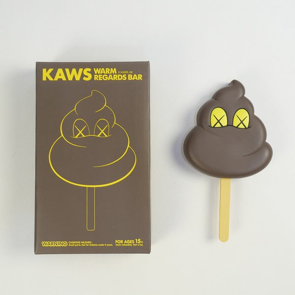 KAWS カウズ ×MEDICOM TOY WARM REGARDS BAR フィギュア 茶 Size【フリー】 【中古品-ほぼ新品】【中古】