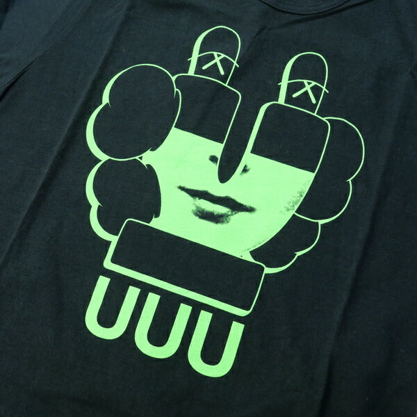 UNDERCOVER アンダーカバー ×KAWS UUUロゴプリントTシャツ 黒 Size【1】 【新古品・未使用品】