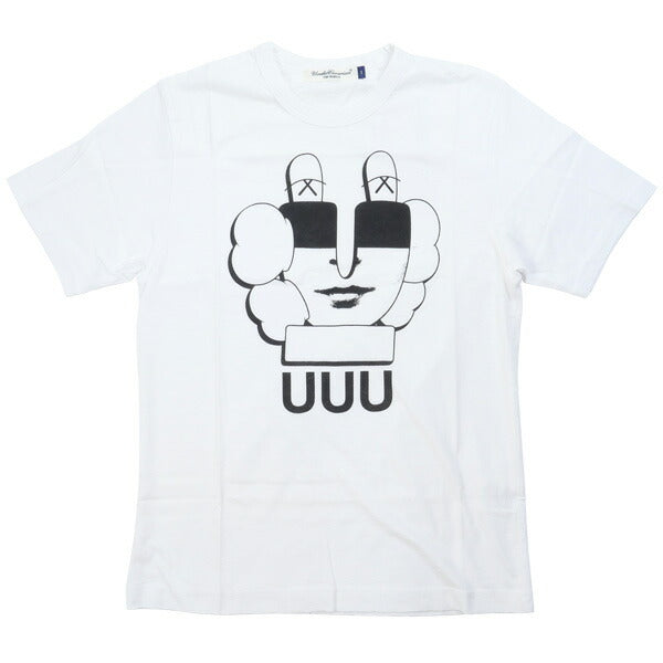 UNDERCOVER アンダーカバー ×KAWS UUUロゴプリントTシャツ 白 Size【1】 【中古品-ほぼ新品】【中古】