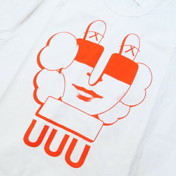 UNDERCOVER アンダーカバー ×KAWS UUUロゴプリントTシャツ 白 Size【1】 【新古品・未使用品】