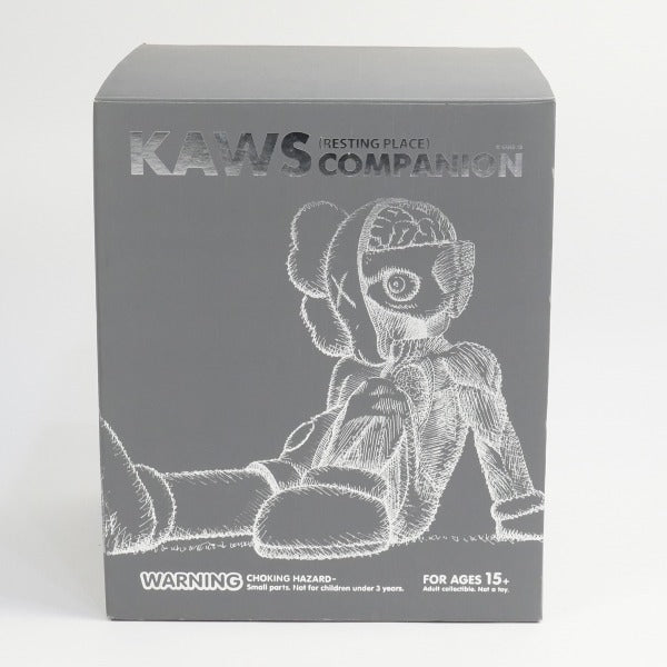 KAWS カウズ ×MEDICOM TOY COMPANION Resting Place フィギュア 灰 Size【フリー】 【中古品-ほぼ新品】【中古】