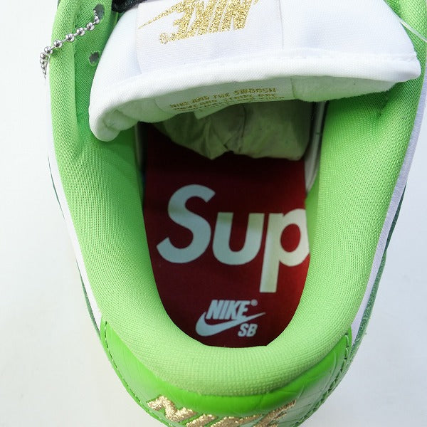 SUPREME シュプリーム ×NIKE SB ナイキ 21SS DUNK LOW OG QS DH3228-101 スニーカー 緑 Size【27.0cm】 【新古品・未使用品】