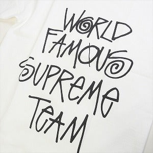 SUPREME シュプリーム ×STUSSY 01SS World Famous Tee Tシャツ 白 Size 【M】 【中古品-ほぼ新品】 20763067