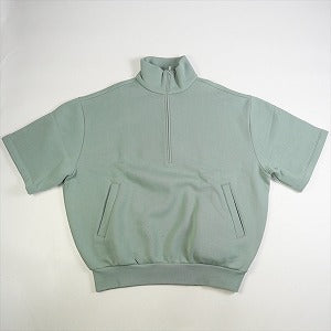 Fear of God フィアーオブゴッド ESSENTIALS Sycamore HALF ZIP 3/4 SLEEVE SHIRT ハーフジップ 水色 Size 【S】 【新古品・未使用品】 20763179