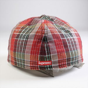 SUPREME シュプリーム 23SS Metallic Plaid S Logo New Era Cap キャップ 赤 Size 【7　3/8(M)】 【新古品・未使用品】 20764803