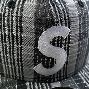 SUPREME シュプリーム 23SS Metallic Plaid S Logo New Era ニューエラキャップ 黒 Size 【7　3/8(M)】 【新古品・未使用品】 20764820