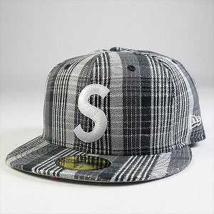 SUPREME シュプリーム 23SS Metallic Plaid S Logo New Era Cap キャップ 黒 Size 【7　3/8】 【新古品・未使用品】 20765058