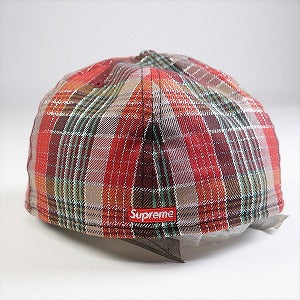SUPREME シュプリーム 23SS Metallic Plaid S Logo New Era Cap キャップ 赤 Size 【7　3/8(M)】 【新古品・未使用品】 20765093