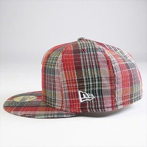 SUPREME シュプリーム 23SS Metallic Plaid S Logo New Era Cap キャップ 赤 Size 【7　3/8(M)】 【新古品・未使用品】 20765093