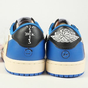 NIKE ナイキ ×Fragment Design ×TRAVIS SCOTT AIR JORDAN 1 LOW OG SP DM7866-140 スニーカー 青 Size 【27.0cm】 【中古品-ほぼ新品】 20765434