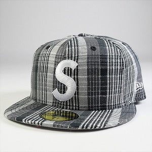 SUPREME シュプリーム 23SS Metallic Plaid S Logo New Era Cap キャップ 黒 Size 【7　1/4(S)】 【新古品・未使用品】 20765444