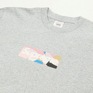 SUPREME シュプリーム ×Emilio Pucci 21SS Box Logo Tee Grey/Dusty Pink Tシャツ 灰 Size 【M】 【新古品・未使用品】 20769057
