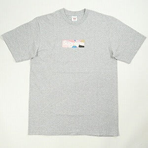 SUPREME シュプリーム ×Emilio Pucci 21SS Box Logo Tee Grey/Dusty Pink Tシャツ 灰 Size 【L】 【新古品・未使用品】 20770536