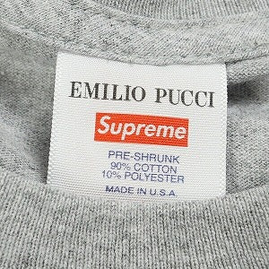 SUPREME シュプリーム ×Emilio Pucci エミリオ プッチ 21SS Box Logo Tee Grey/Blue Tシャツ 灰 Size 【L】 【新古品・未使用品】 20771297
