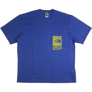 SUPREME シュプリーム ×THE NORTH FACE 23SS Printed Pocket Tee Navy Tシャツ 紺 Size 【L】 【新古品・未使用品】 20771740