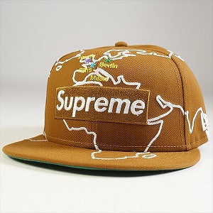 SUPREME シュプリーム 23AW Worldwide Box Logo New Era Brown キャップ 茶 Size 【7　5/8(XL)】 【新古品・未使用品】 20774709