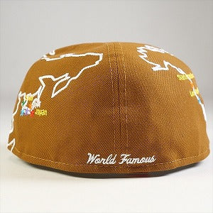 SUPREME シュプリーム 23AW Worldwide Box Logo New Era Brown キャップ 茶 Size 【7　5/8(XL)】 【新古品・未使用品】 20774709