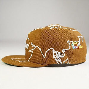 SUPREME シュプリーム 23AW Worldwide Box Logo New Era Brown キャップ 茶 Size 【7　5/8(XL)】 【新古品・未使用品】 20774709