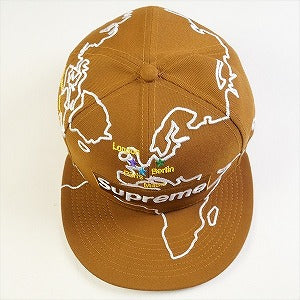 SUPREME シュプリーム 23AW Worldwide Box Logo New Era Brown キャップ 茶 Size 【7　5/8(XL)】 【新古品・未使用品】 20774709