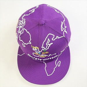 SUPREME シュプリーム 23AW Worldwide Box Logo New Era Purple キャップ 紫 Size 【7　5/8(XL)】 【新古品・未使用品】 20774710
