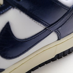 NIKE ナイキ WMNS DUNK LOW PRM Midnight Navy and White FN7197-100 スニーカー 紺 Size 【26.0cm】 【新古品・未使用品】 20776726