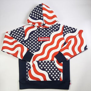 SUPREME シュプリーム 14AW Box Logo Pullover Flag BOXロゴパーカー 白赤 Size 【S】 【中古品-ほぼ新品】 20776769