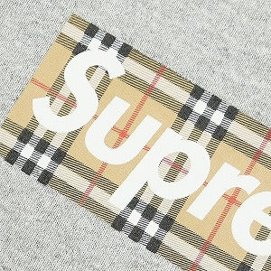 SUPREME シュプリーム ×Burberry 22SS Box Logo Hooded Sweatshirt Heather Grey BOXロゴパーカー 灰 Size 【M】 【新古品・未使用品】 20777589