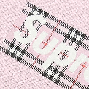 SUPREME シュプリーム ×Burberry 22SS Box Logo Hooded Sweatshirt Light Pink BOXロゴパーカー ピンク Size 【M】 【新古品・未使用品】 20777604
