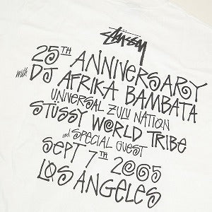 STUSSY ステューシー ×NIKE WORLD TRIBE DJ AFRIKA BAMBATA TEE 25周年記念Tシャツ 白 Size 【M】 【中古品-ほぼ新品】 20778053