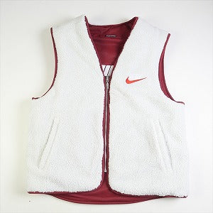 SUPREME シュプリーム ×NIKE 18AW Reversible Nylon Sherpa Vest Burgundy ベスト バーガンディー Size 【S】 【新古品・未使用品】 20778990