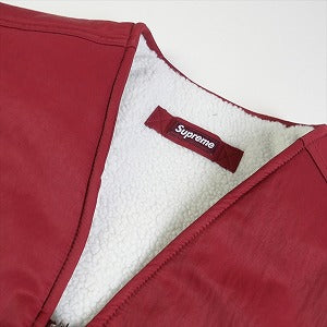 SUPREME シュプリーム ×NIKE 18AW Reversible Nylon Sherpa Vest Burgundy ベスト バーガンディー Size 【S】 【新古品・未使用品】 20778990