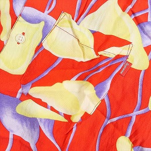 SUPREME シュプリーム 18SS Lily Rayon Shirt Red 半袖シャツ 赤 Size 【S】 【中古品-良い】 20779022