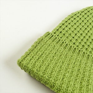 CHROME HEARTS クロム・ハーツ WAFFLE KNIT CROSS BUTTON HIT & RUN BEANIE KRMT GRN ビーニー 緑 Size 【フリー】 【新古品・未使用品】 20779986