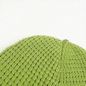 CHROME HEARTS クロム・ハーツ WAFFLE KNIT CROSS BUTTON HIT & RUN BEANIE KRMT GRN ビーニー 緑 Size 【フリー】 【新古品・未使用品】 20779986