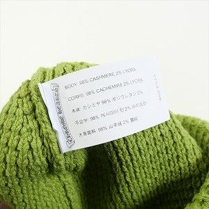 CHROME HEARTS クロム・ハーツ WAFFLE KNIT CROSS BUTTON HIT & RUN BEANIE KRMT GRN ビーニー 緑 Size 【フリー】 【新古品・未使用品】 20779986