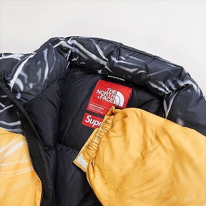 SUPREME シュプリーム ×The North Face 23SS Trompe Loeil Printed Nuptse Jacket ダウンジャケット 黄 Size 【S】 【新古品・未使用品】 20780636