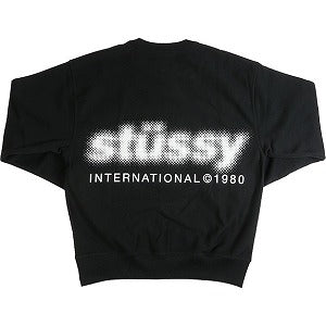 STUSSY ステューシー 23AW BLUR CREW Black クルーネックスウェット 黒 Size 【M】 【新古品・未使用品】 20781032