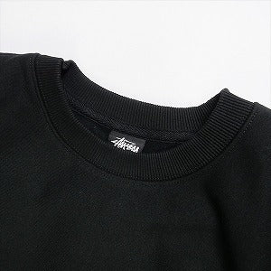 STUSSY ステューシー 23AW BLUR CREW Black クルーネックスウェット 黒 Size 【L】 【新古品・未使用品】 20781033
