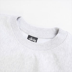 STUSSY ステューシー 23AW BLUR CREW ASH HEATHER クルーネックスウェット 灰 Size 【M】 【新古品・未使用品】 20781034