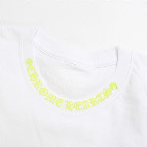 CHROME HEARTS クロム・ハーツ NECK LOGO LS POCKET L/S TEE WHITE/ACIDICK GREEN ロンT 白黄 Size 【L】 【新古品・未使用品】 20783031