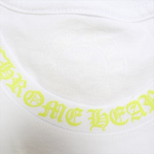 CHROME HEARTS クロム・ハーツ NECK LOGO LS POCKET L/S TEE WHITE/ACIDICK GREEN ロンT 白黄 Size 【L】 【新古品・未使用品】 20783031