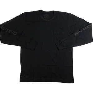 CHROME HEARTS クロム・ハーツ NECK LOGO LS POCKET L/S TEE BLACK/BLACK ロンT 黒黒 Size 【L】 【新古品・未使用品】 20783033