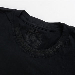 CHROME HEARTS クロム・ハーツ NECK LOGO LS POCKET L/S TEE BLACK/BLACK ロンT 黒黒 Size 【L】 【新古品・未使用品】 20783033