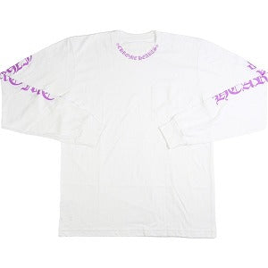 CHROME HEARTS クロム・ハーツ NECK LOGO LS POCKET L/S TEE WHITE/PHYS PURPLE ロンT 白紫 Size 【L】 【新古品・未使用品】 20783725