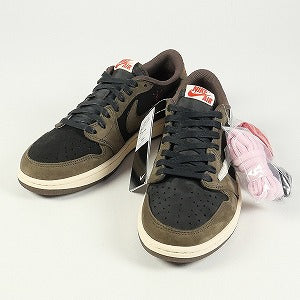 NIKE ナイキ ×TRAVIS SCOTT AIR JORDAN 1 LOW OG SP-T CQ4277-001 スニーカー 茶 Size 【27.0cm】 【新古品・未使用品】 20783962