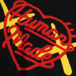 HUMAN MADE ヒューマンメイド ×KAWS 23AW KAWS MADE KNIT SWEATER Black XX26CS004 ハートセーター 黒 Size 【XL】 【新古品・未使用品】 20784563